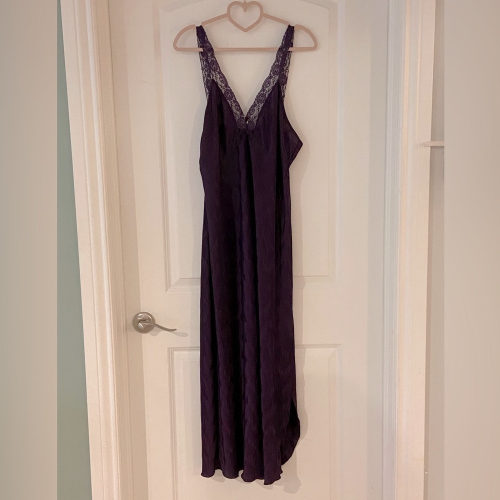 Deep purple slip dress. Size medium/large  excellent condition​​​​​​​​​